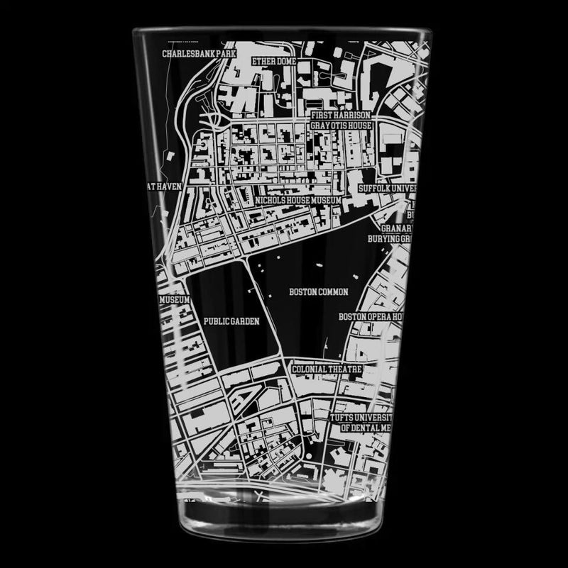 Personalized College and School Town Maps Glasses