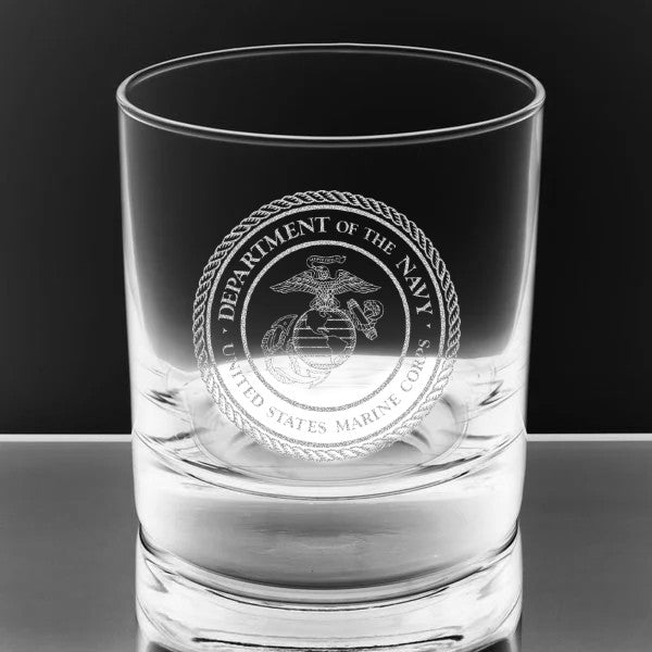 Image for engraved Engraved 11oz U.S. Marines Glass at QualityEngraved.com