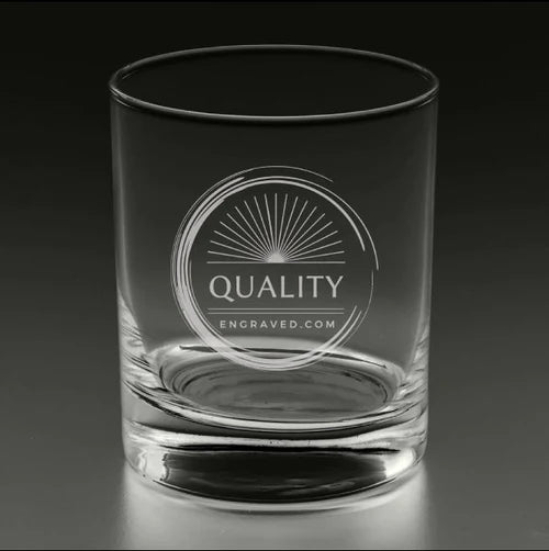 Image for engraved Chicago, Illinois City Map Glass - 11oz Rocks Glass at QualityEngraved.com
