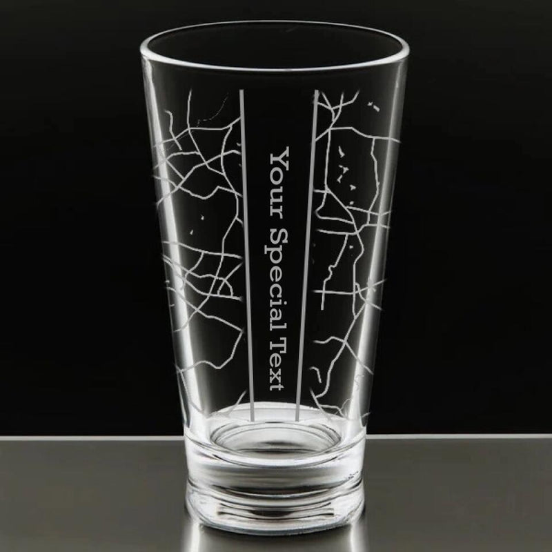 Custom Maps Stemless Wine Glass  Design Glasses for ANY Location