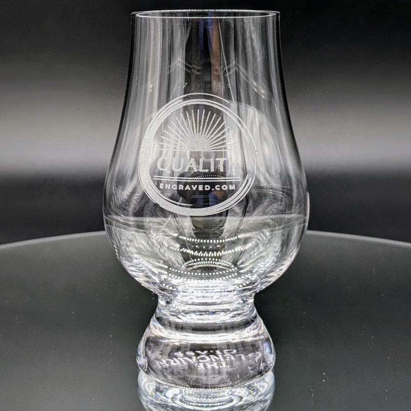 Engraved Stolzle Glencairn 6 oz. Whiskey Glass Item - Set Of 4 engraved  Quality Glass Engraving 