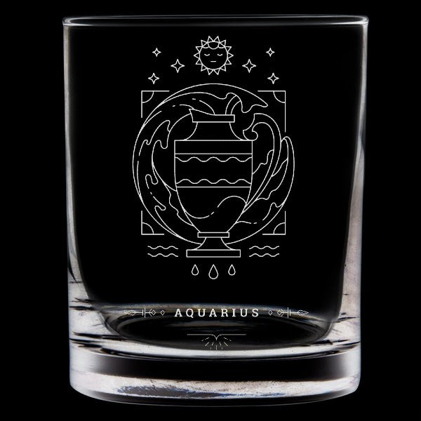 Image for engraved Engraved Zodiac Signs 13 oz Cocktail Glass at QualityEngraved.com