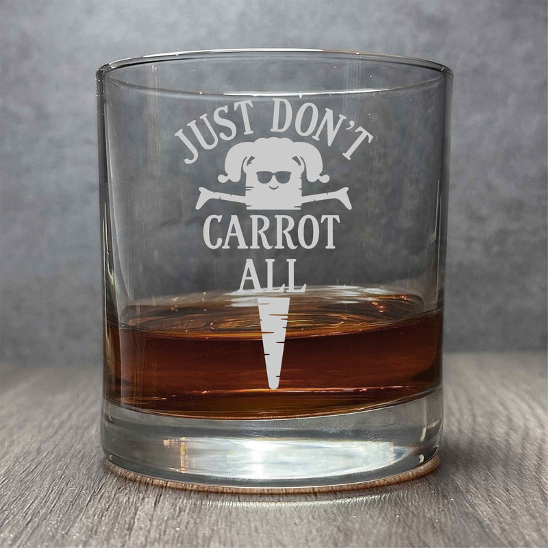 Just Don't Carrot All - Engraved Funny 11 oz Cocktail Glass